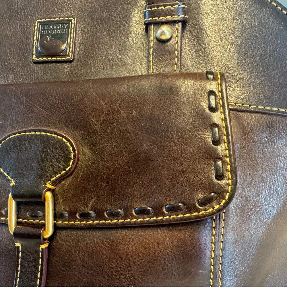 Dooney & Bourke Florentine Leather Domed Sachel - Picture 6 of 14